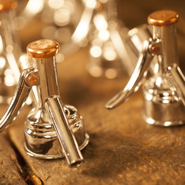 Soda Siphon Köpfe nach der Restaurierung