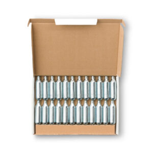 Sodakapseln oder CO2 Kapseln für die Befüllung von Soda Siphons.