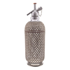 Restaurierter Sparklets Soda Siphon und restaurierte Seltzer Bottle aus den 1930er Jahren